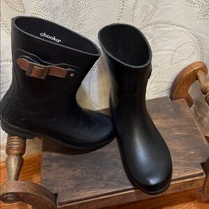 Chooka Women's Fremont Premium Rain Boots in Black US SIZE 8